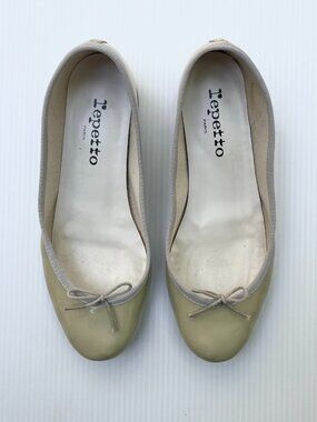 Repetto Camille Patent Leather Heels in Pastel Green - Size 38.5 EU/7-7.5 US